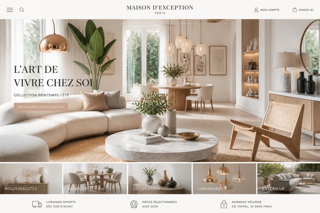 explorez notre boutique en ligne incontournable pour trouver des meubles et de la décoration design qui sublimeront votre intérieur avec style et élégance.